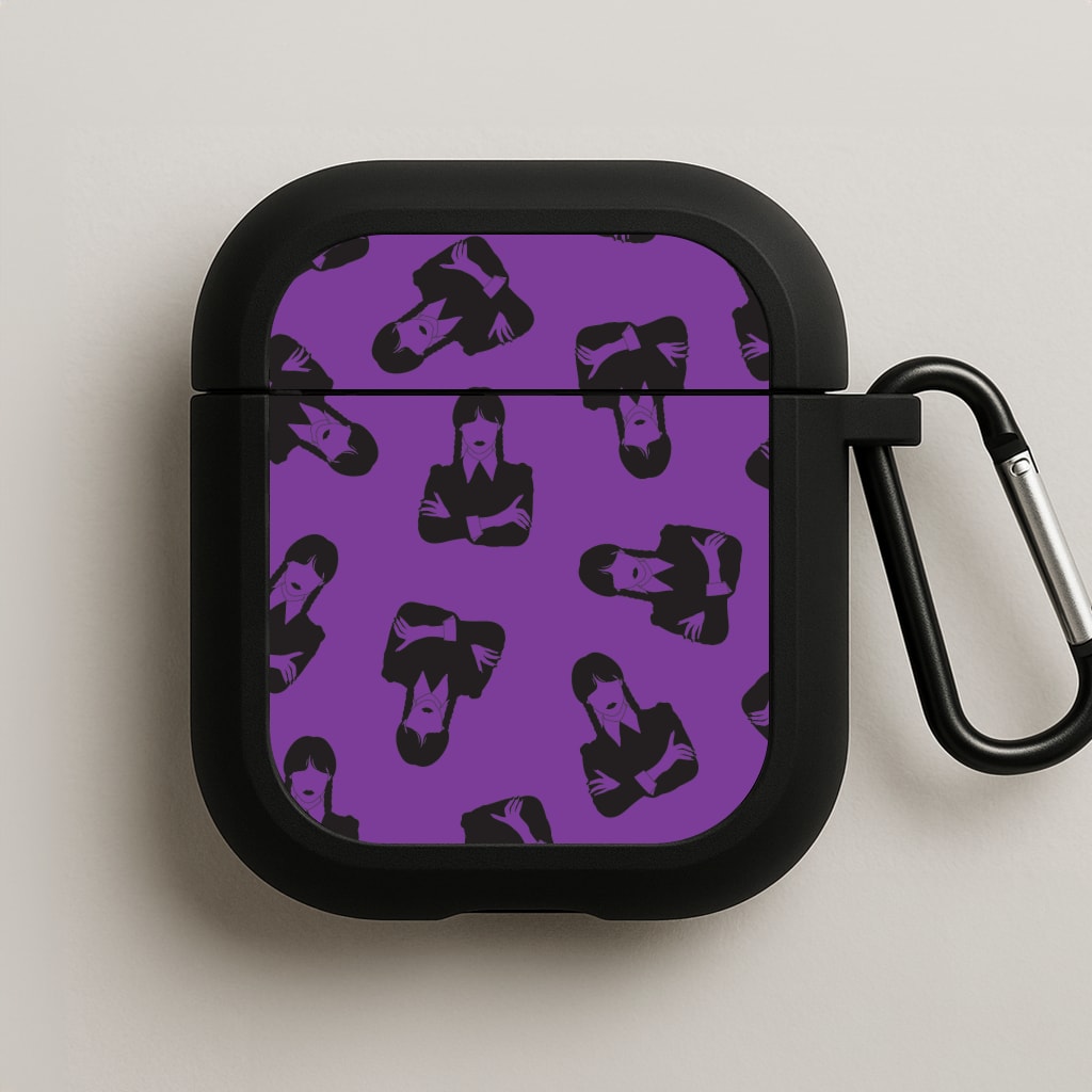 Addams Pattern AirPods Case