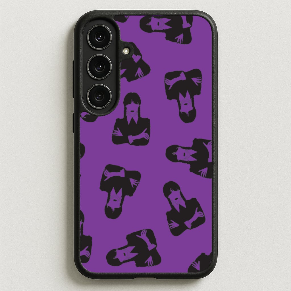 Addams Pattern Phone Case for Galaxy S25FE
