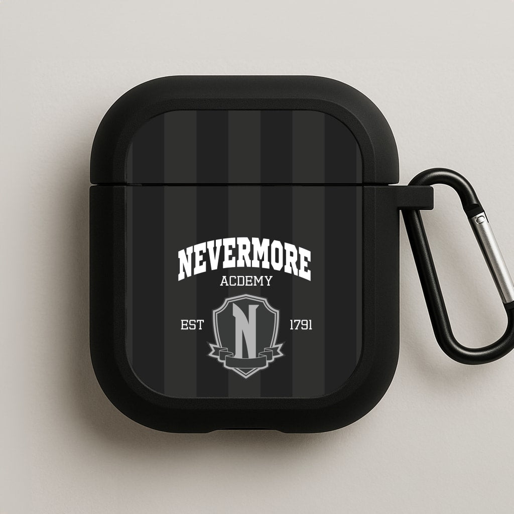 Addams Academy Gray AirPods Case
