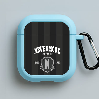 Addams Academy Gray Blue AirPods Case