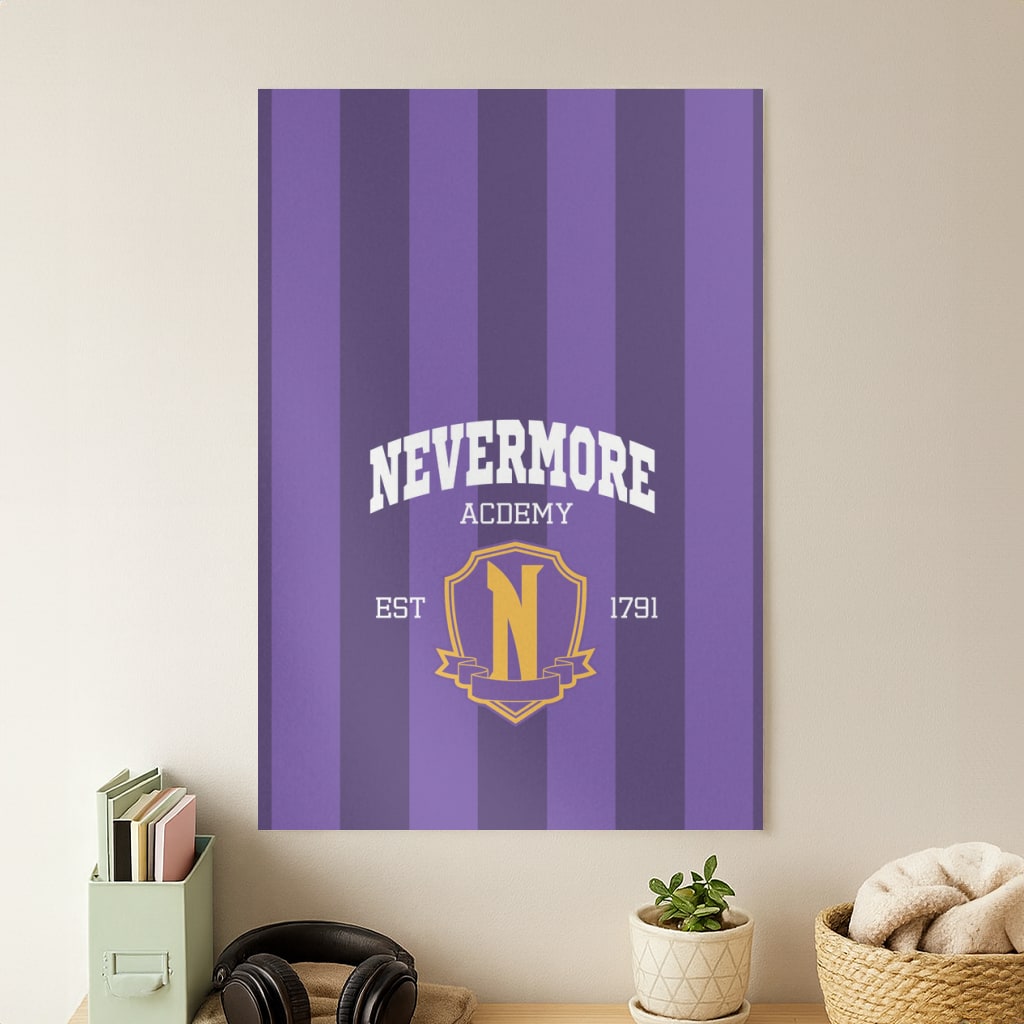 Addams Academy Purple Poster