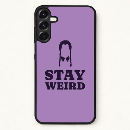 Stay Weird Purple Phone Case for Galaxy A17