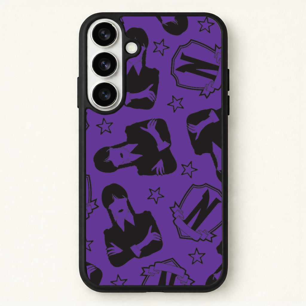 Wednesday Pattern Phone Case for Galaxy S26