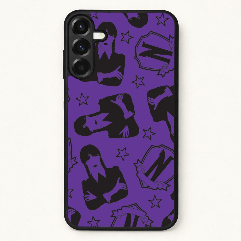 Wednesday Pattern Phone Case for Galaxy A17