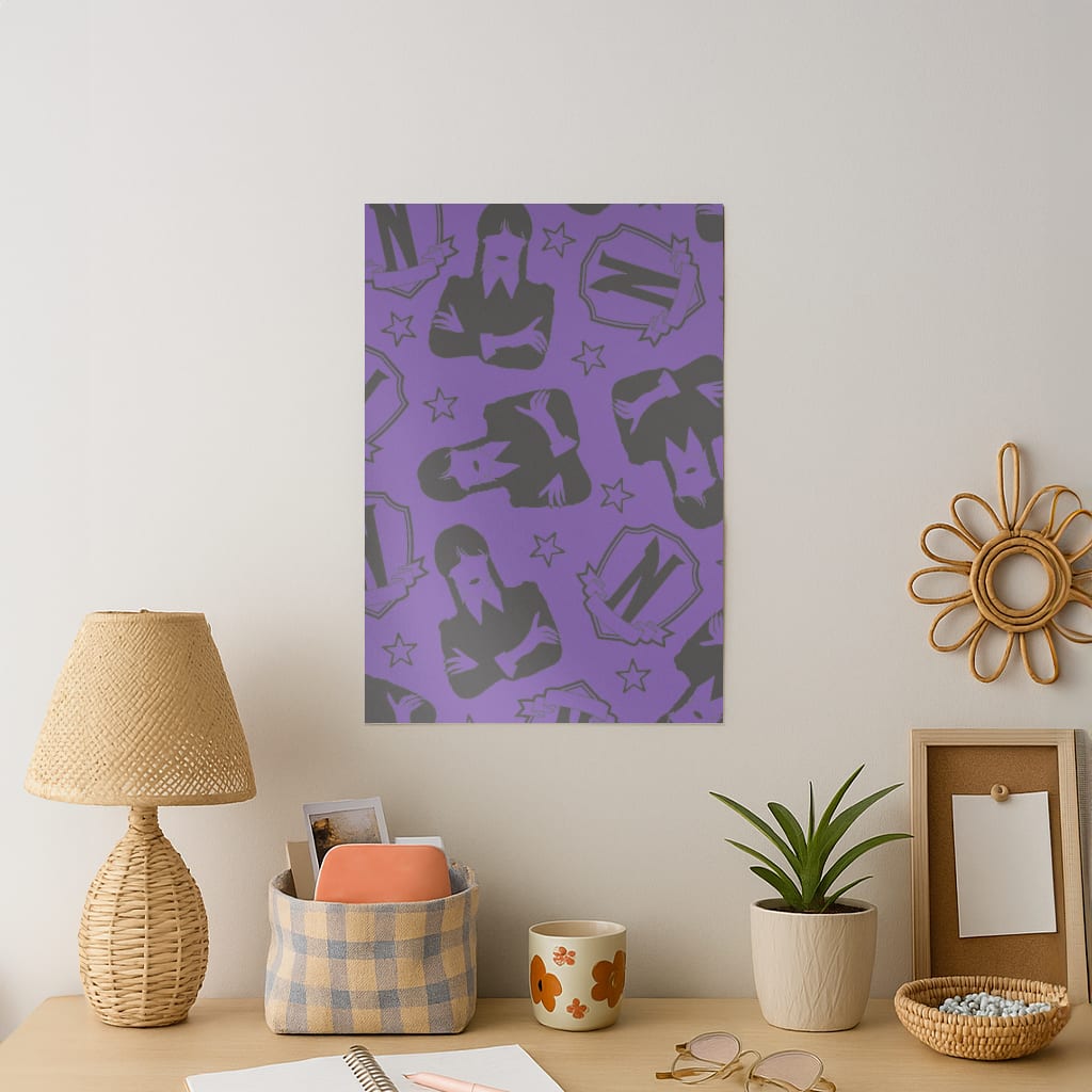 Wednesday Pattern Art Print