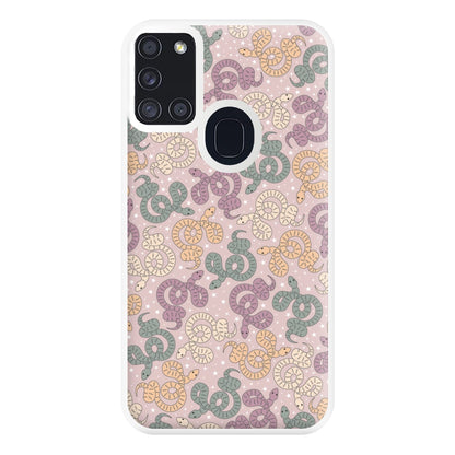 Snakes And Stars - Western  Phone Case for Galaxy A21s