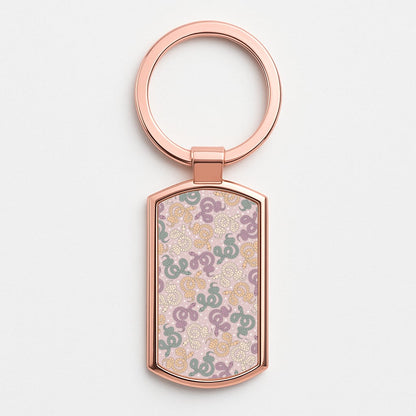 Snakes And Stars - Western  Rose Gold Keyring