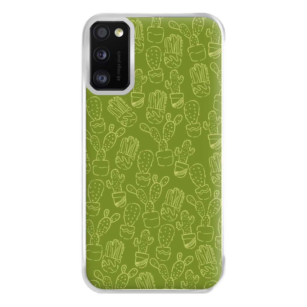 Green And Yellow Cacti - Western  Phone Case for Galaxy A41