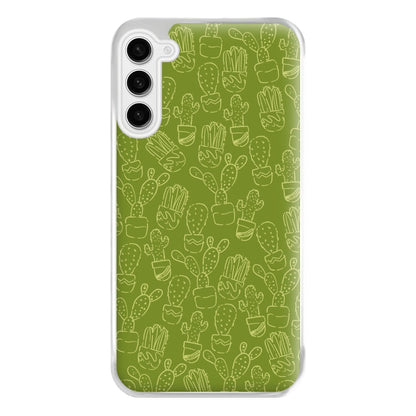 Green And Yellow Cacti - Western  Phone Case for Galaxy S23FE