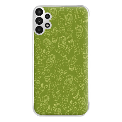 Green And Yellow Cacti - Western  Phone Case for Galaxy A13