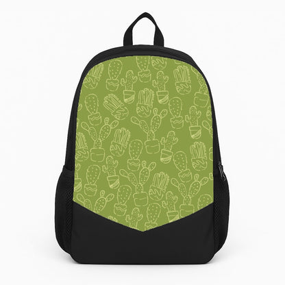 Green And Yellow Cacti - Western  Large Backpack