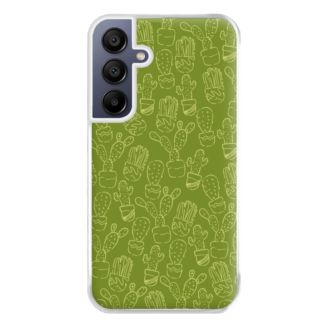 Green And Yellow Cacti - Western  Phone Case for Galaxy A16