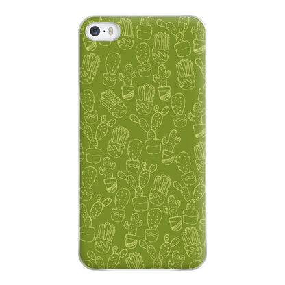 Green And Yellow Cacti - Western  Phone Case for iPhone 5 / 5s / SE 2016