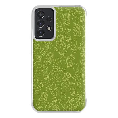 Green And Yellow Cacti - Western  Phone Case for Galaxy A52 / A52s