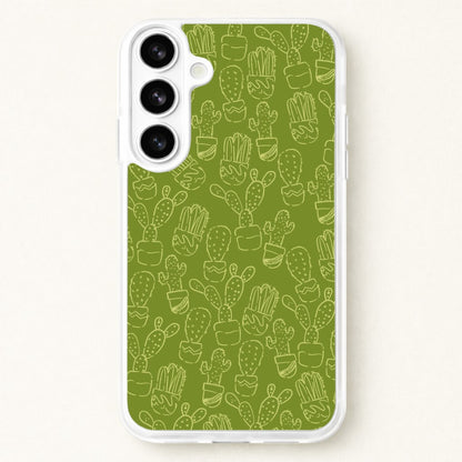 Green And Yellow Cacti - Western Phone Case for Galaxy S26