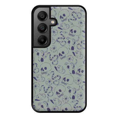 Blue Snakes And Skulls - Western  Phone Case for Google Pixel 8