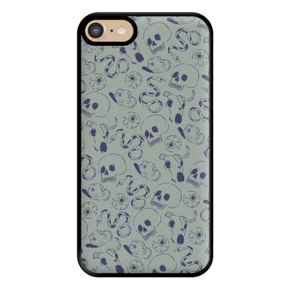 Blue Snakes And Skulls - Western  Phone Case for iPhone 6 / 7 / 8 / SE