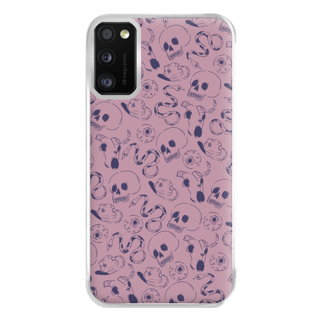 Purple Snakes And Skulls - Western  Phone Case for Galaxy A41