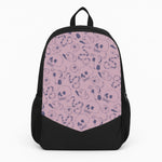 Purple Snakes And Skulls - Western  Large Backpack