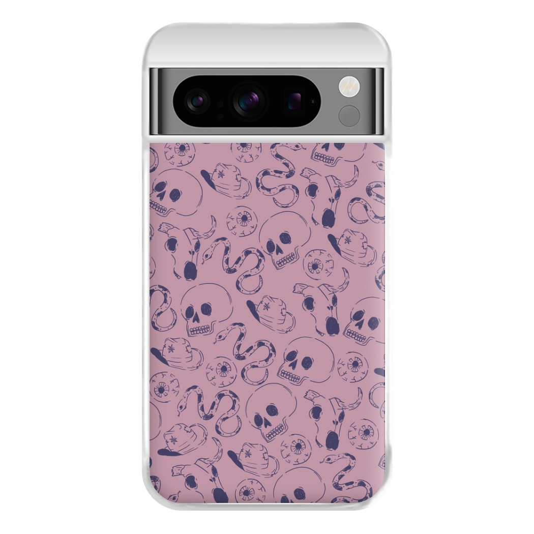 Purple Snakes And Skulls - Western  Phone Case for Google Pixel 8 Pro