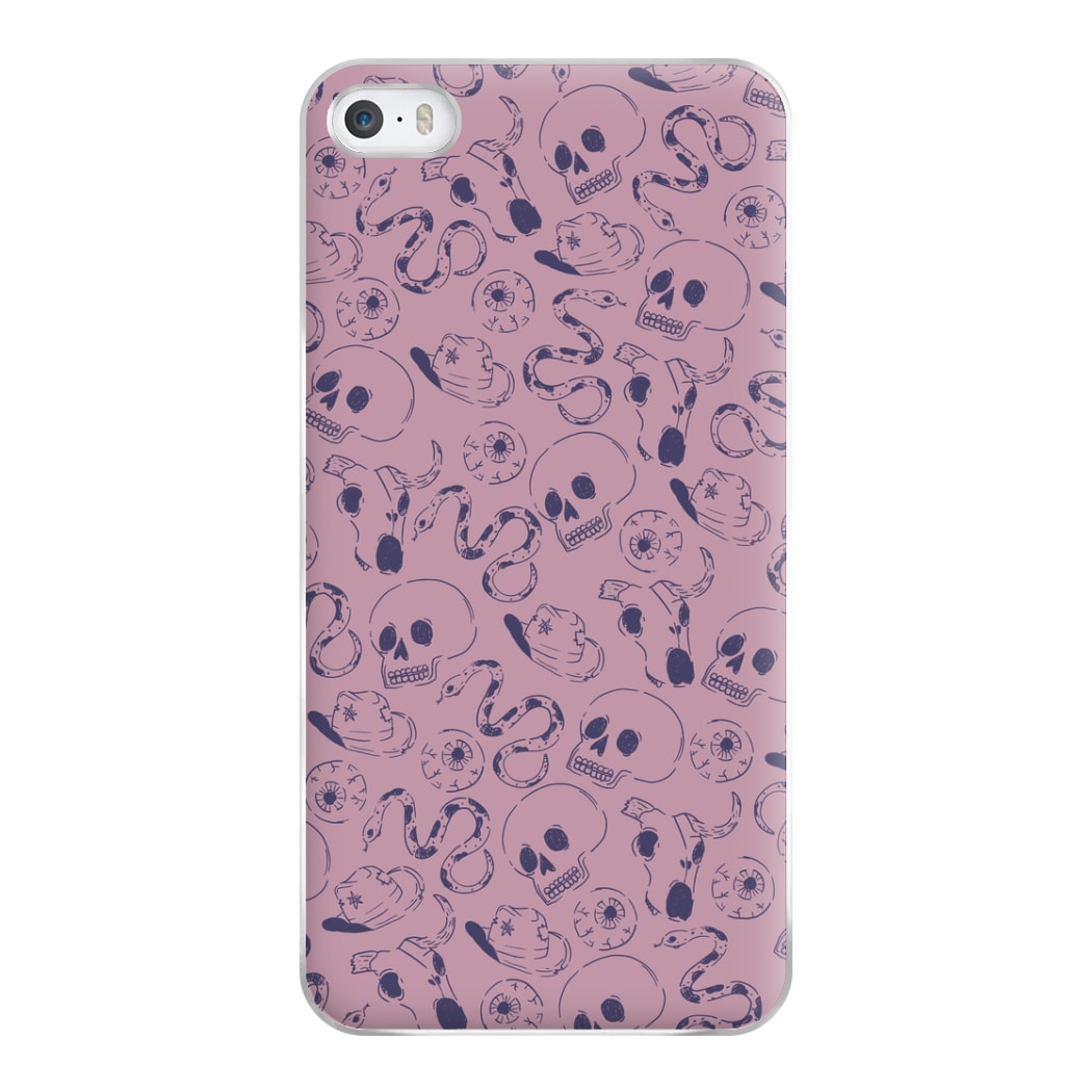 Purple Snakes And Skulls - Western  Phone Case for iPhone 5 / 5s / SE 2016