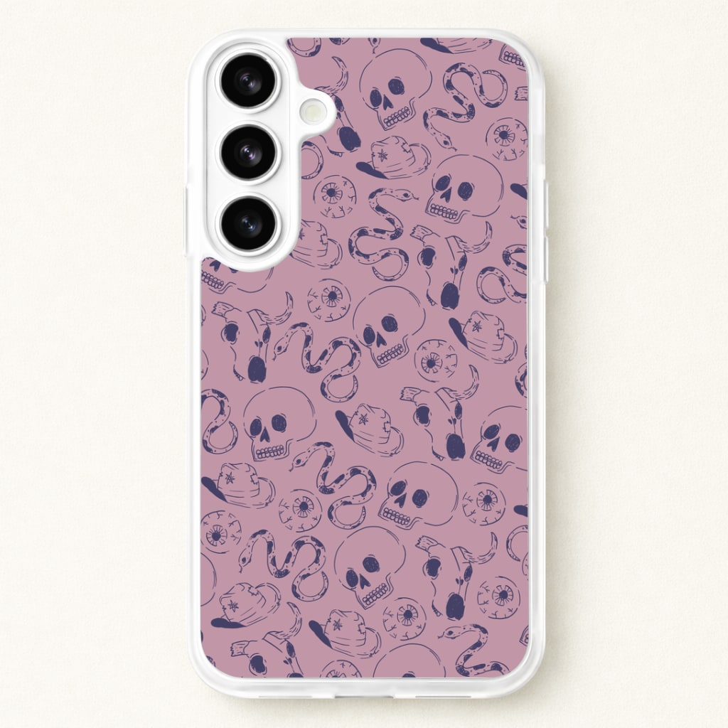 Purple Snakes And Skulls - Western Phone Case for Galaxy S26 Plus