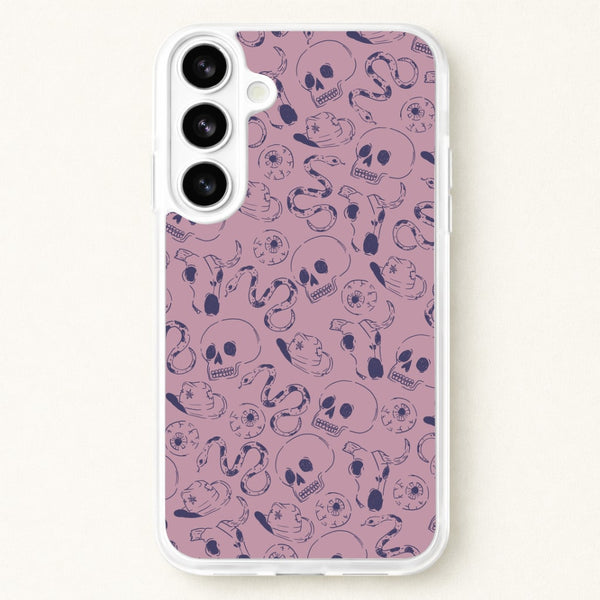 Purple Snakes And Skulls - Western Phone Case for Galaxy S26 Plus
