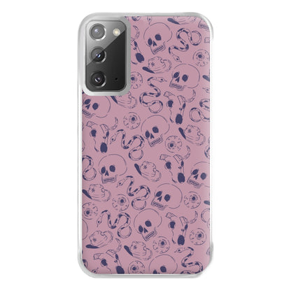 Purple Snakes And Skulls - Western  Phone Case for Galaxy Note 20 Ultra