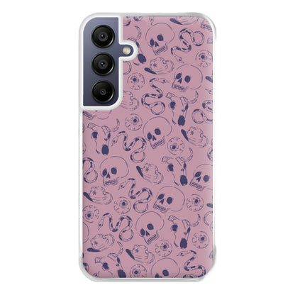 Purple Snakes And Skulls - Western  Phone Case for Galaxy A16