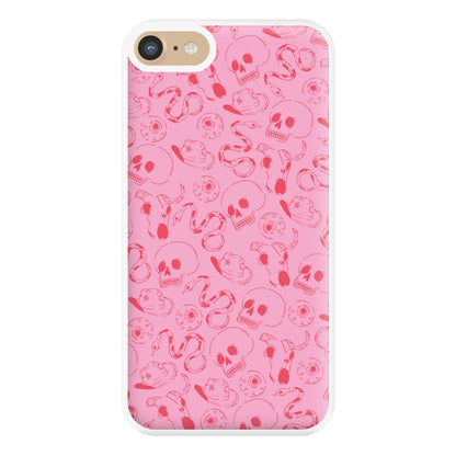 Pink Snakes And Skulls - Western  Phone Case for iPhone 6 / 7 / 8 / SE