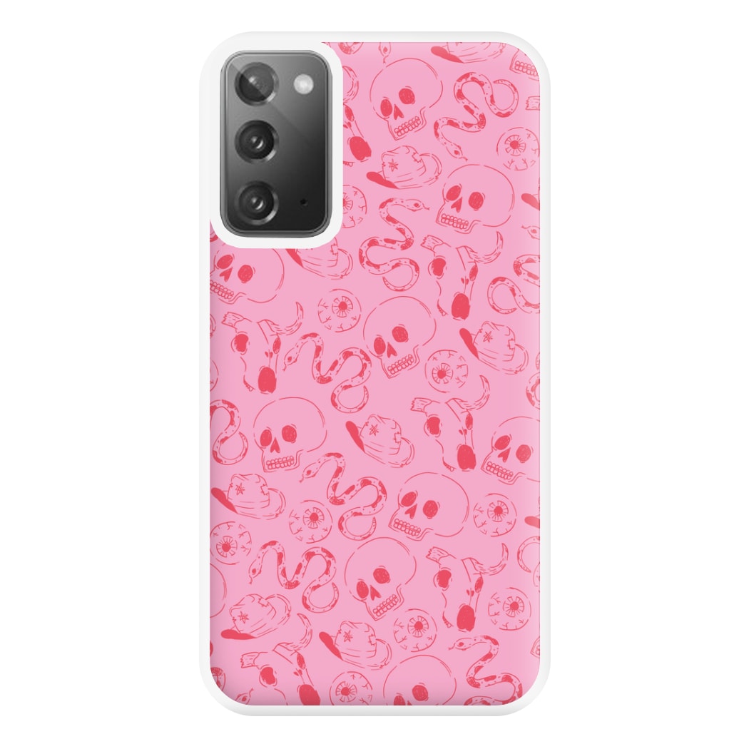 Pink Snakes And Skulls - Western  Phone Case for Galaxy Note 20 Ultra