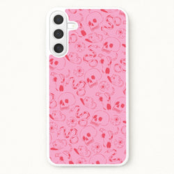 Pink Snakes And Skulls - Western Phone Case for Galaxy A57