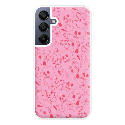 Pink Snakes And Skulls - Western  Phone Case for Galaxy A16