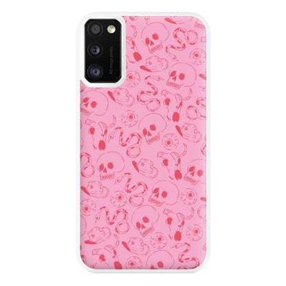 Pink Snakes And Skulls - Western  Phone Case for Galaxy A41