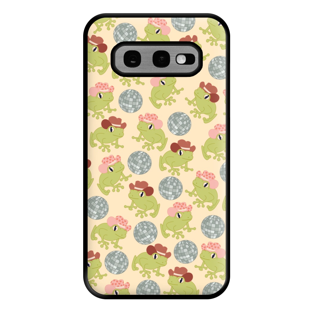 Frogs With Cowboy Hats - Western  Phone Case for Galaxy S10e