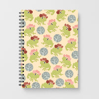 Frogs With Cowboy Hats - Western  Notebook
