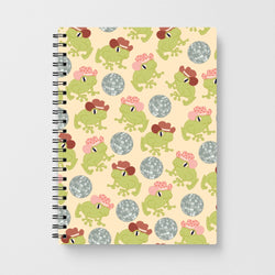 Frogs With Cowboy Hats - Western  Notebook