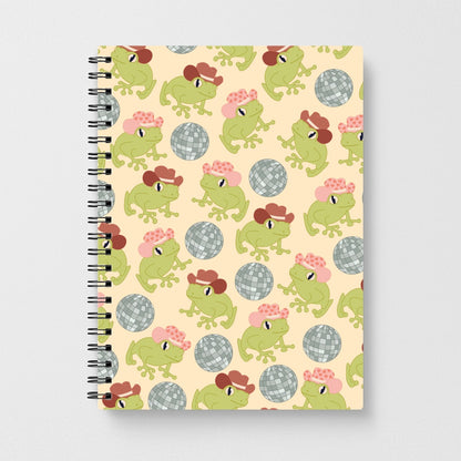 Frogs With Cowboy Hats - Western  Notebook