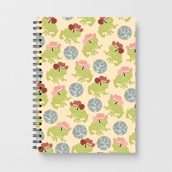 Frogs With Cowboy Hats - Western  Notebook