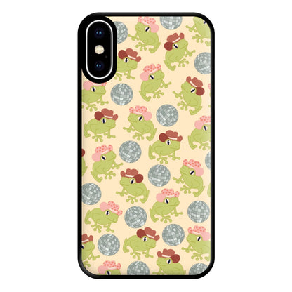 Frogs With Cowboy Hats - Western  Phone Case for iPhone XS Max