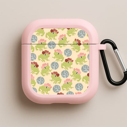 Frogs With Cowboy Hats - Western  Pink AirPods Case