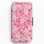 Cowboy Hats And Boots - Western  Flip / Wallet Phone Case