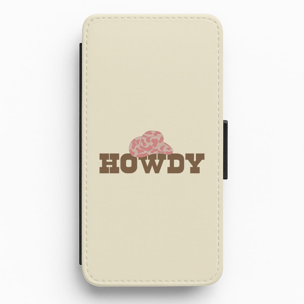 Howdy - Western  Flip / Wallet Phone Case