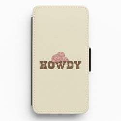 Howdy - Western  Flip / Wallet Phone Case