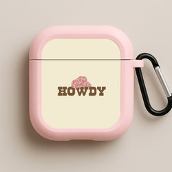 Howdy - Western  Pink AirPods Case