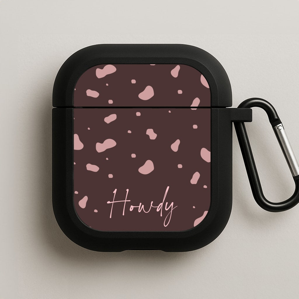 Cow Print Howdy AirPods Case