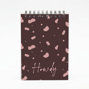 Cow Print Howdy Notebook 4