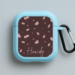 Cow Print Howdy Blue AirPods Case