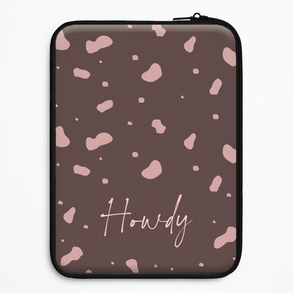 Cow Print Howdy Universal Laptop Sleeve