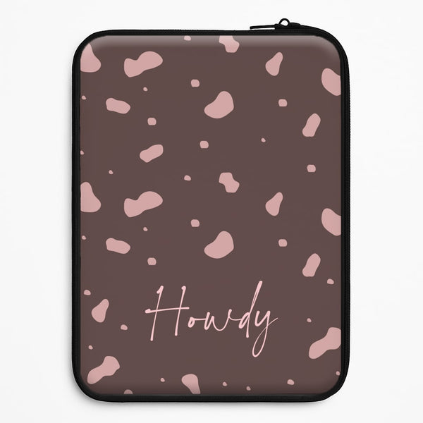 Cow Print Howdy Universal Laptop Sleeve